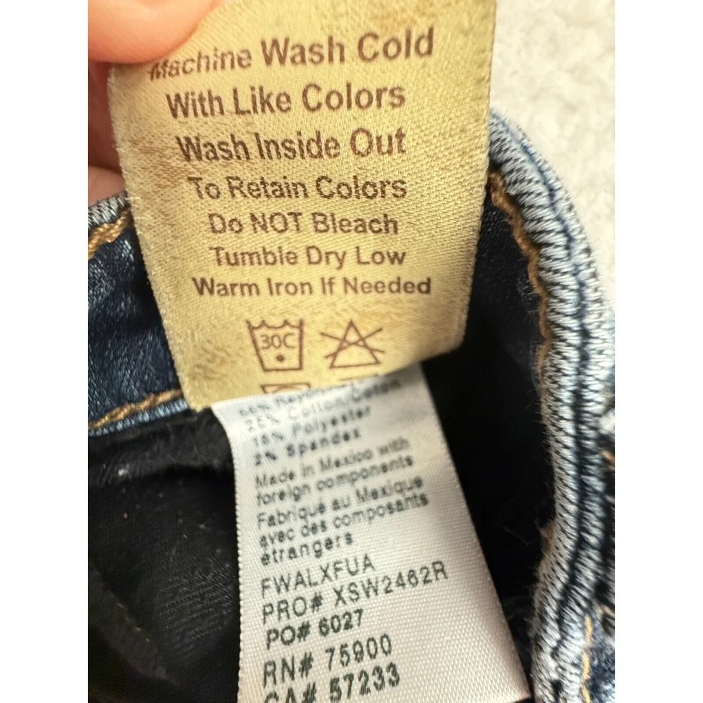Big Star Alex Skinny Jeans Women's 33‎ Blue (fits 32x30) Stretch Mid-Rise